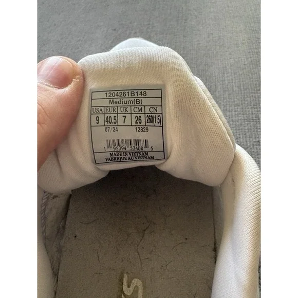 Brooks Adrenaline GTS 24, White/Oyster/Alloy, Womens 9B Running Shoes Sneakers - Picture 7 of 8